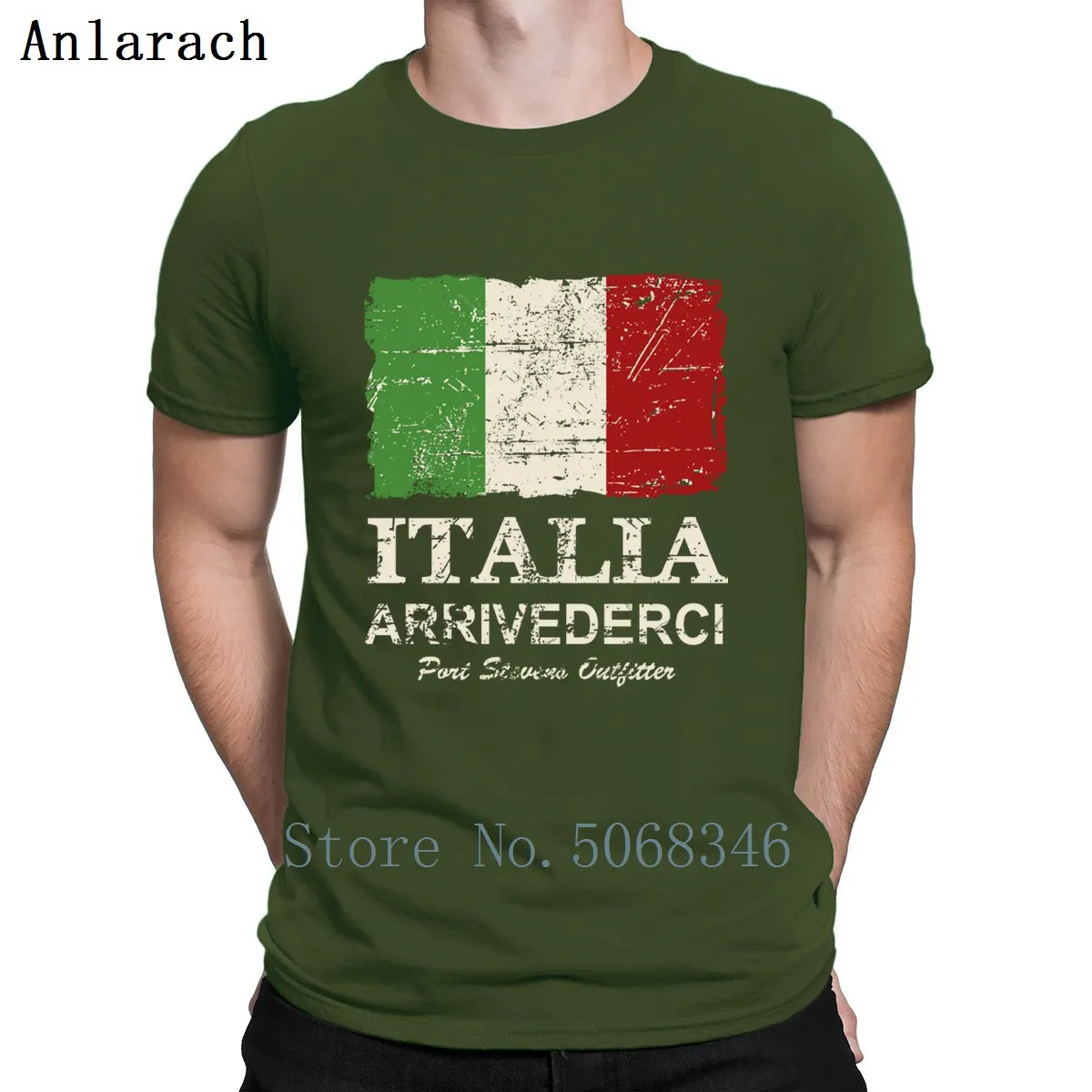 Italy Flag Vintage Look T Shirt Authentic Spring Autumn Anti-Wrinkle Cotton Unisex S-XXXL Customized Unique | Мужская одежда