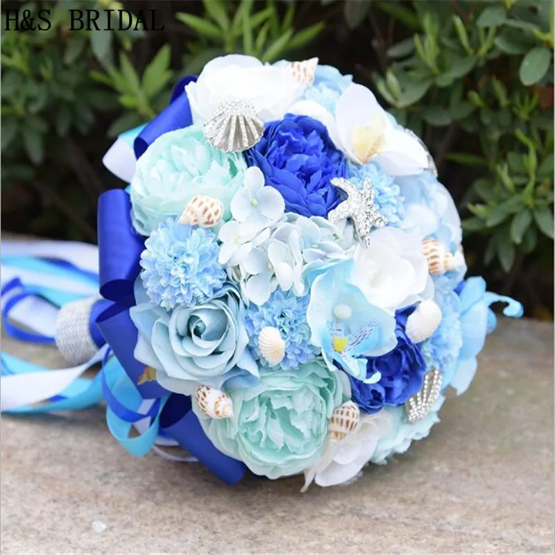 Свадебные букеты H &amp S свадебные искусственный букет невесты 2020 стиль Гавайский