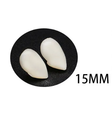 15mm dentures 1 пара латексных ушей эльфа, остроконечная маска для костюмированной вечеринки на Хэллоуин, Маскарадные костюмы, праздничные принадлежности для вечеринок - Цвет: 15mm dentures