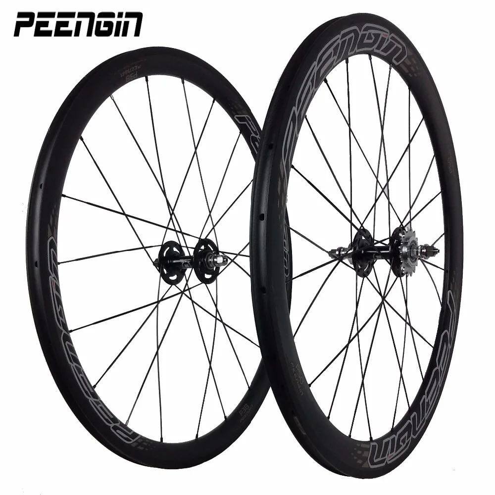 Велосипедные колеса fixie 700C 38 мм фронтальные 50 задние смешанные клинчерные углеродные фиксированные