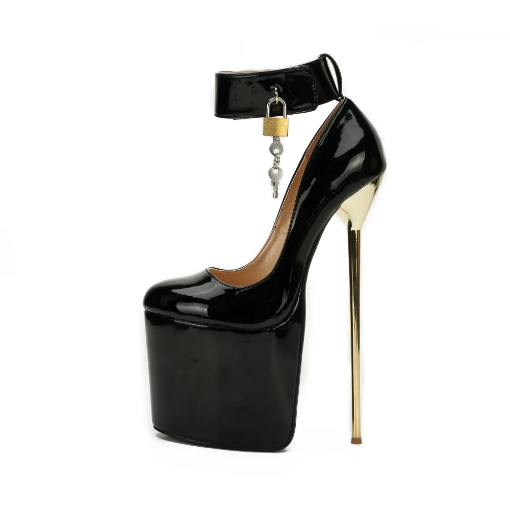 Туфли-лодочки женские с круглым носком 22 см на тонком каблуке | Обувь