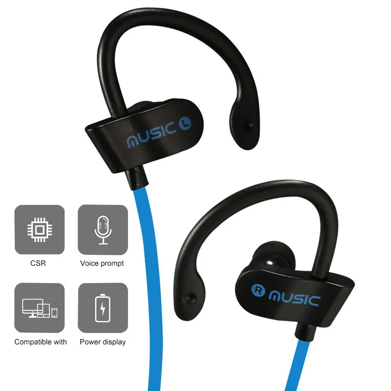 Отличные Bluetooth Наушники Беспроводные спортивные бас наушники с микрофоном для IOS