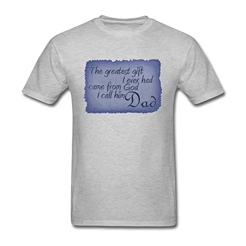 Топы Мужская Счастливый День Отца Premium Экипаж Шеи Короткий Рукав Футболки |