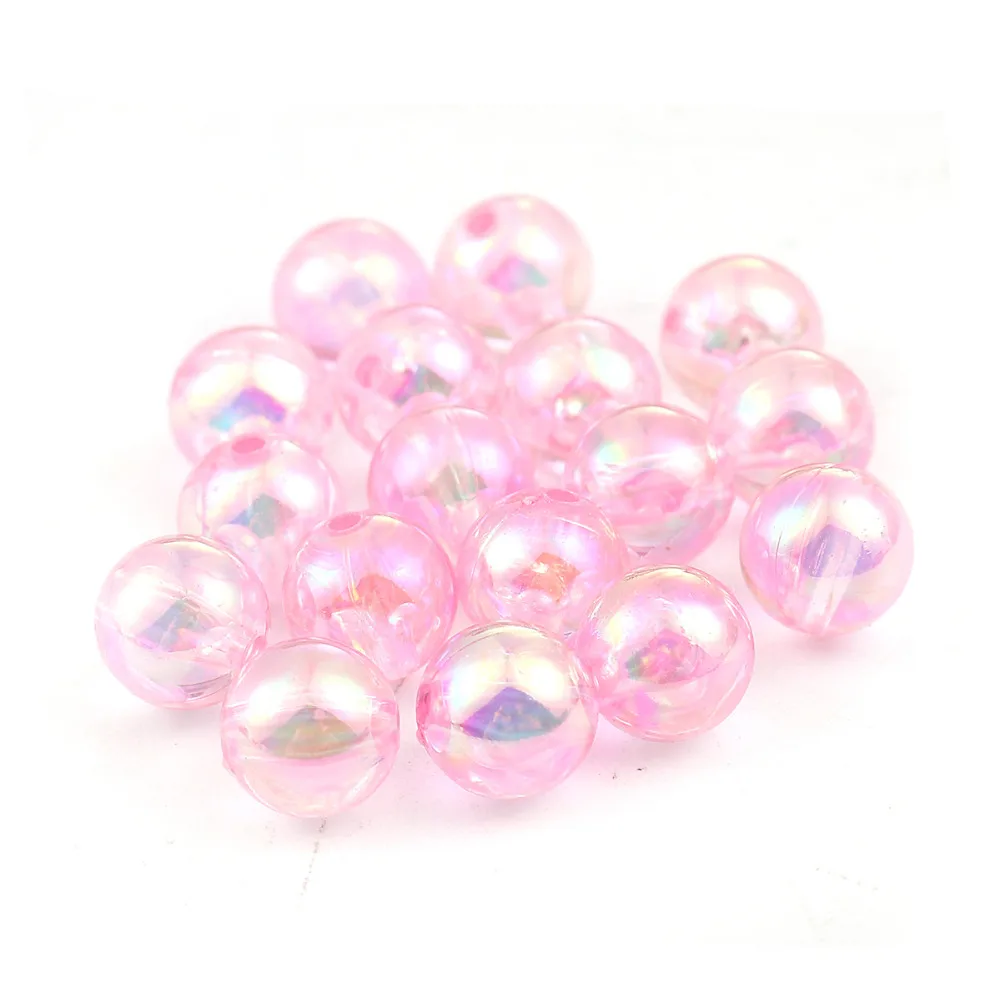 Дорин коробка круглые акриловые бусины прозрачный AB РАДУГА Цвет Фул около 10 мм (3/8