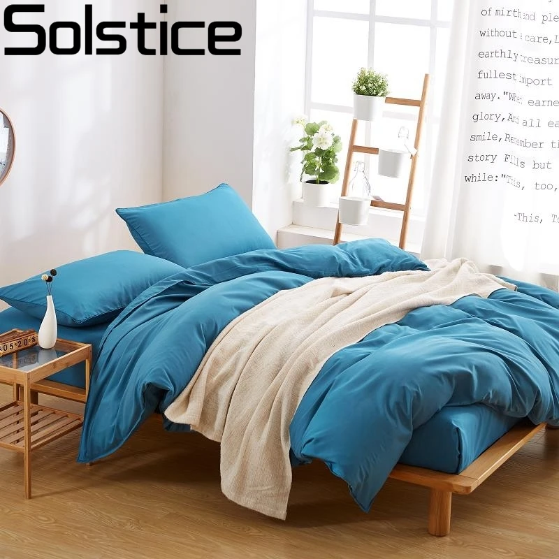 Solstice домашний текстиль простой фиолетовый черный синий сплошной Цвет 3/4 шт