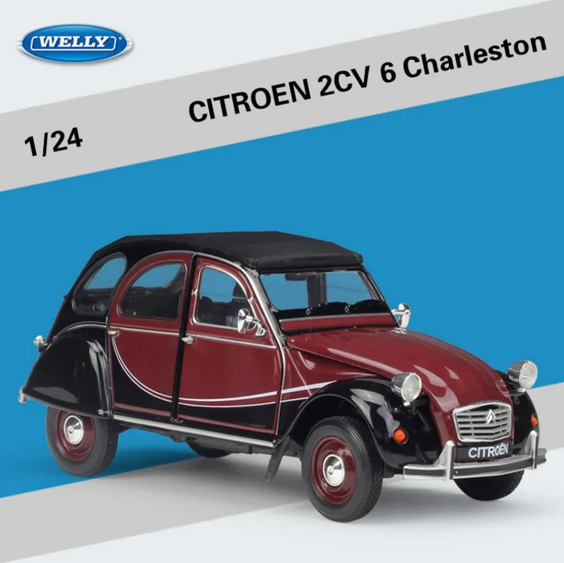 1:24 улучшенная коллекция модель автомобиля из сплава CITROEN 2CV 6 Charleston литой под