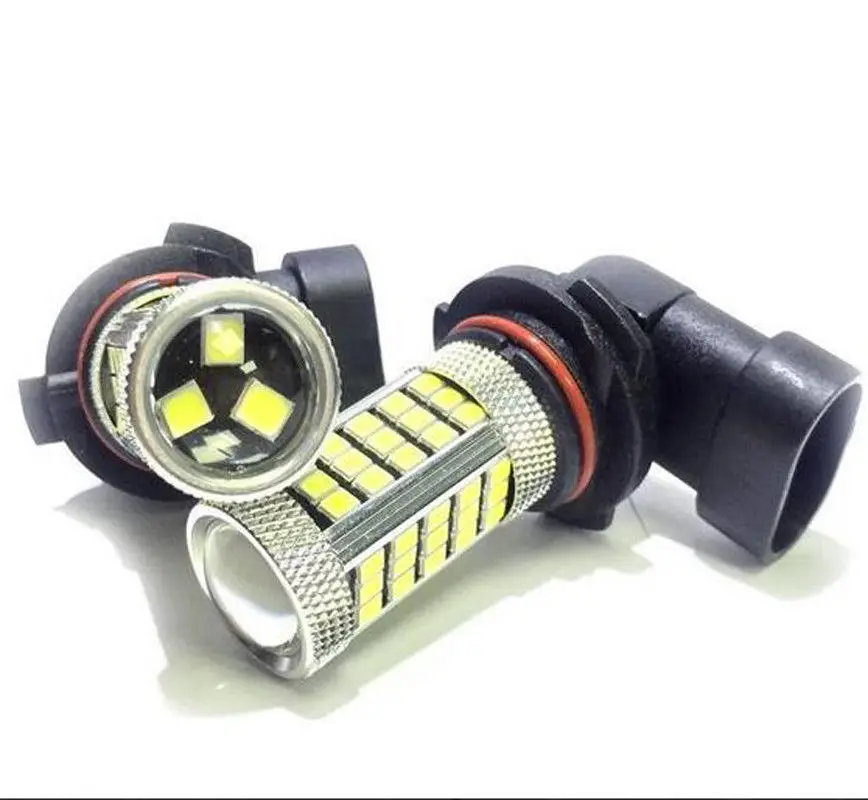 2x белый автомобиль HB4 P22d 9006 2835SMD 63 светодиодный Автомобильный противотуманный