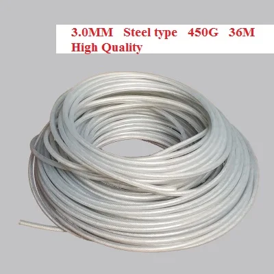 Top quality 3mm 450G Универсальная нейлоновая линия для резки травы, трос, кран N GO STRIMMER, головка для STIHL HUSQVARNA, Китайский кусторез, электрическая триммерная головка - Цвет: Top quality 3mm 450G