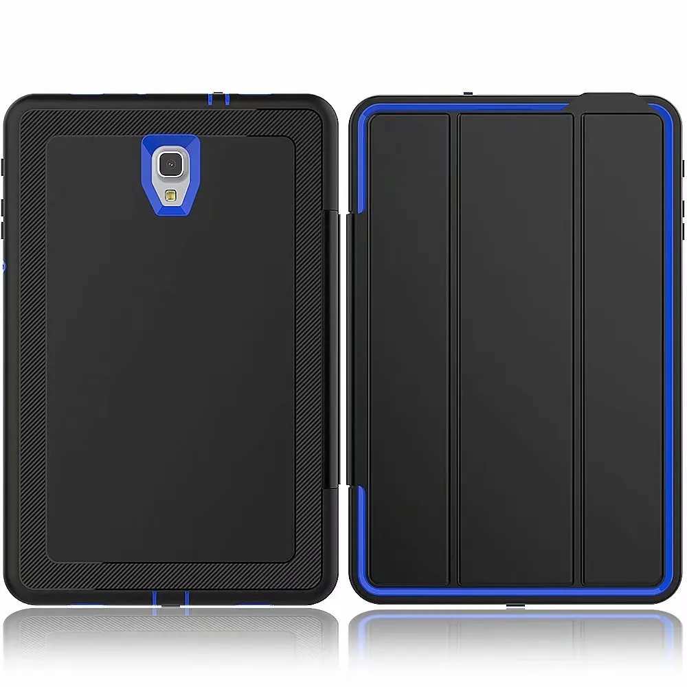 Dark Blue Чехол с полной защитой для samsung Galaxy Tab A 10,5 SM-T590 T595 T597 безопасный противоударный сверхпрочный Твердый чехол из ТПУ с подставкой - Цвет: Dark Blue