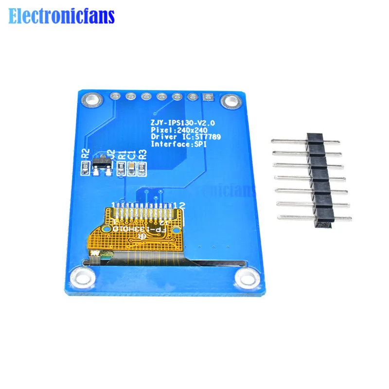 1,3 дюймов 240*240 ips экран ST7789 Привод IC SPI связь 3,3 В напряжение SPI интерфейс полноцветный ЖК-дисплей OLED дисплей