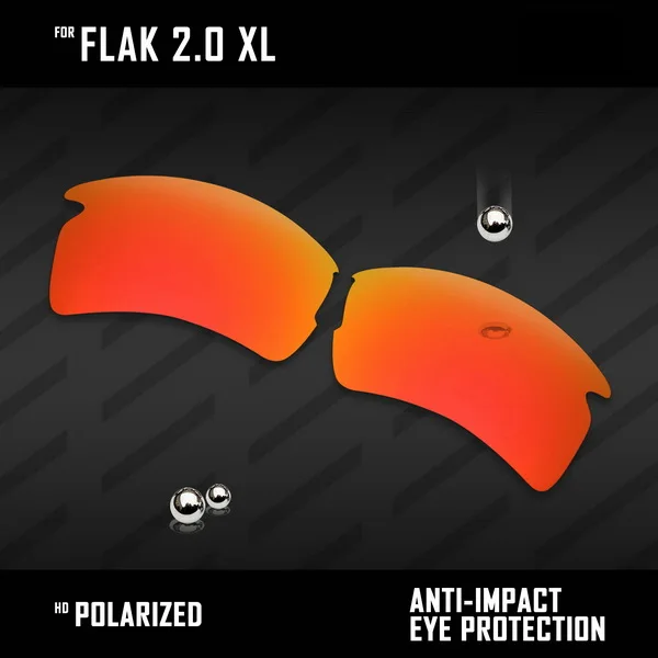 Fire Red OOWLIT линзы для замены солнцезащитных очков Оукли Flak 2,0 XL OO9188 Поляризованные-разноцветные - Цвет линз: Fire Red