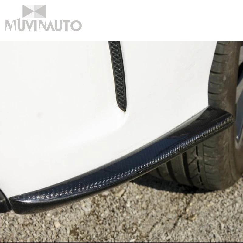 C Klasse спойлер из углеродного волокна Hinten stange Seite протектор бампера для Mercedes Benz W205 C63 AMG C180 C200 C260 15-17 авто