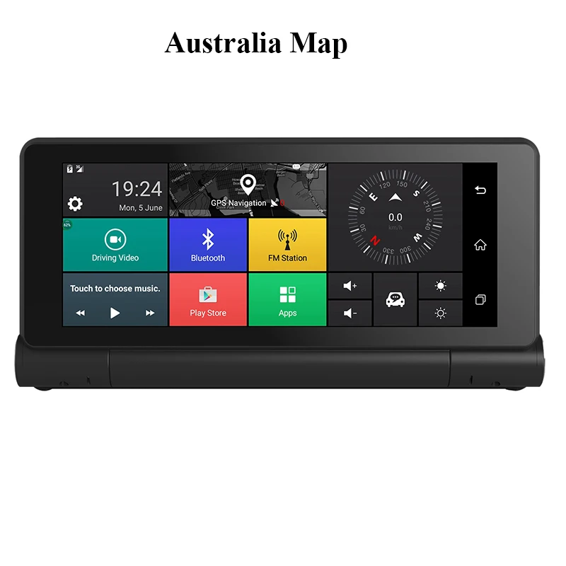 Автомобильный складной навигатор 1080P 683 7 дюймов удобный Android 5,0 Bluetooth Wifi с реверсивным изображением - Название цвета: White