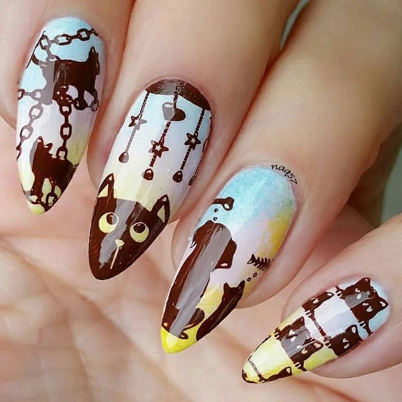 BeautyBigBang 6*12 см штамповочная пластина для ногтей из нержавеющей стали павлинье перо ногти шаблон штамповочных плит дизайн ногтей трафареты