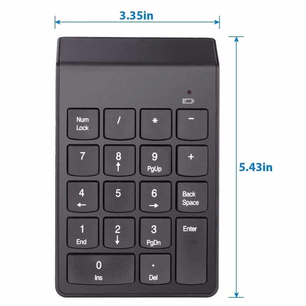 Kemile беспроводная цифровая клавиатура 19 клавиш Financial Numpad USB с 2 4G мини цифровой