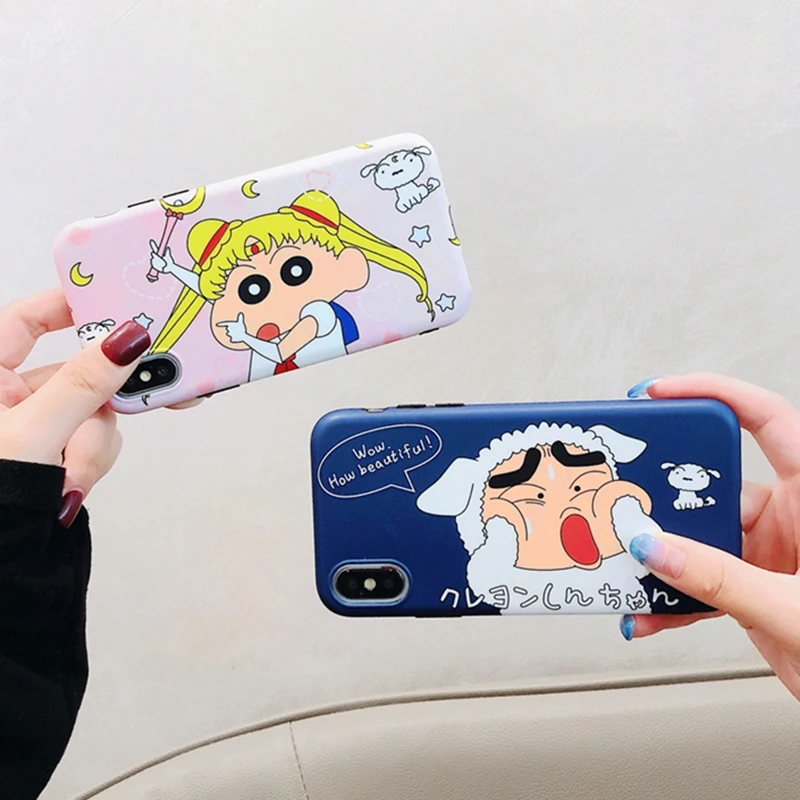Чехлы YHBBCASES Spoof с японским мультяшным рисунком чехлы для телефонов iPhone 7 8 Plus Xs Max