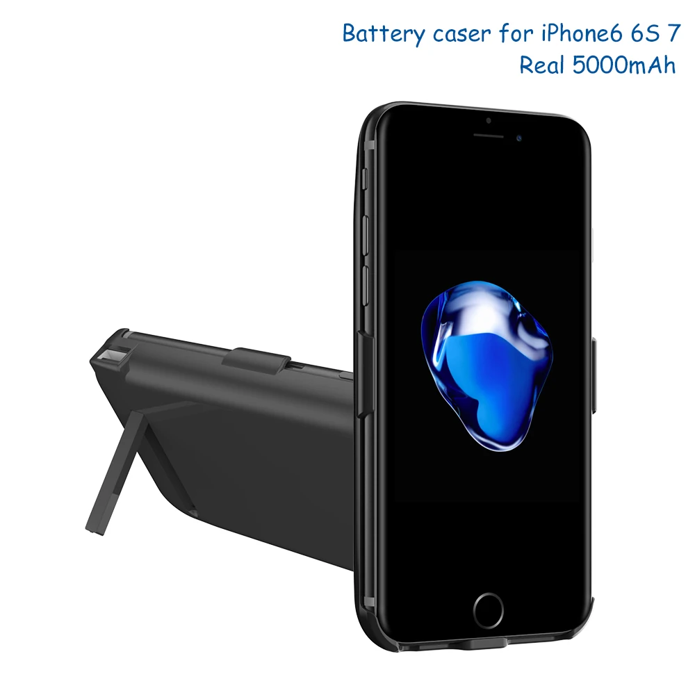 Внешний аккумулятор для iPhone 6s 7 дюймов 5000 мА/ч внешний задняя крышка куртка