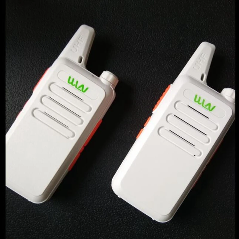 2PCS WLN KD C1 Mini Walkie Talkie UHF Ручной двухсторонний любительский радиоприемник с