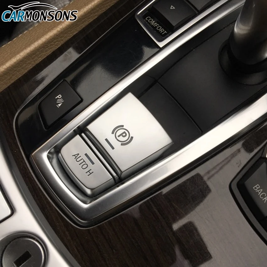 Carmonsons для BMW F10 F07 F06 X5 F15 X6 F16 F01 X3 F25 X4 F26 F11 кнопка стояночного тормоза P переключатель