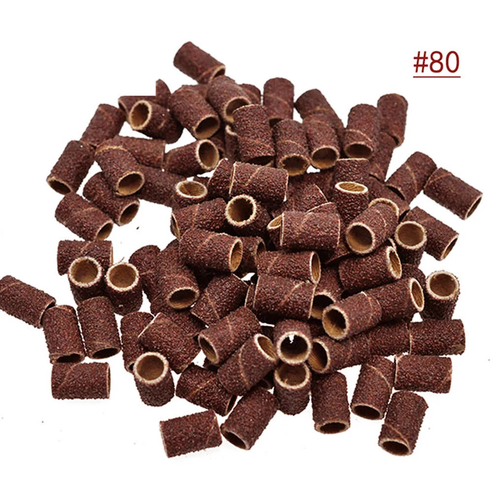 100 шт. шлифовальные ленты для ногтей маникюра и педикюра машина Сменные