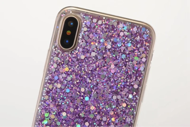 Sequin Beads Bling Glitter Soft TPU Case For Iphone X 8 7 6 6S Plus Galaxy Note S8 Flake Sparkle Leaves Cover 150PCS |