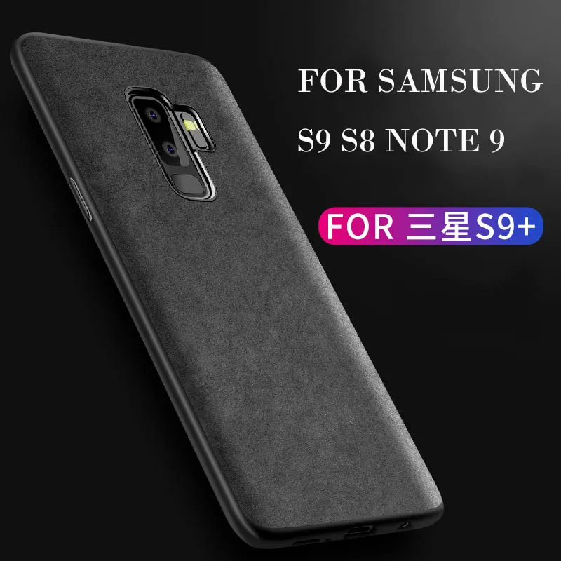 Ультратонкий кожаный чехол для samsung S8 S9 Plus Note 8 9 Роскошный Galaxy задняя крышка |