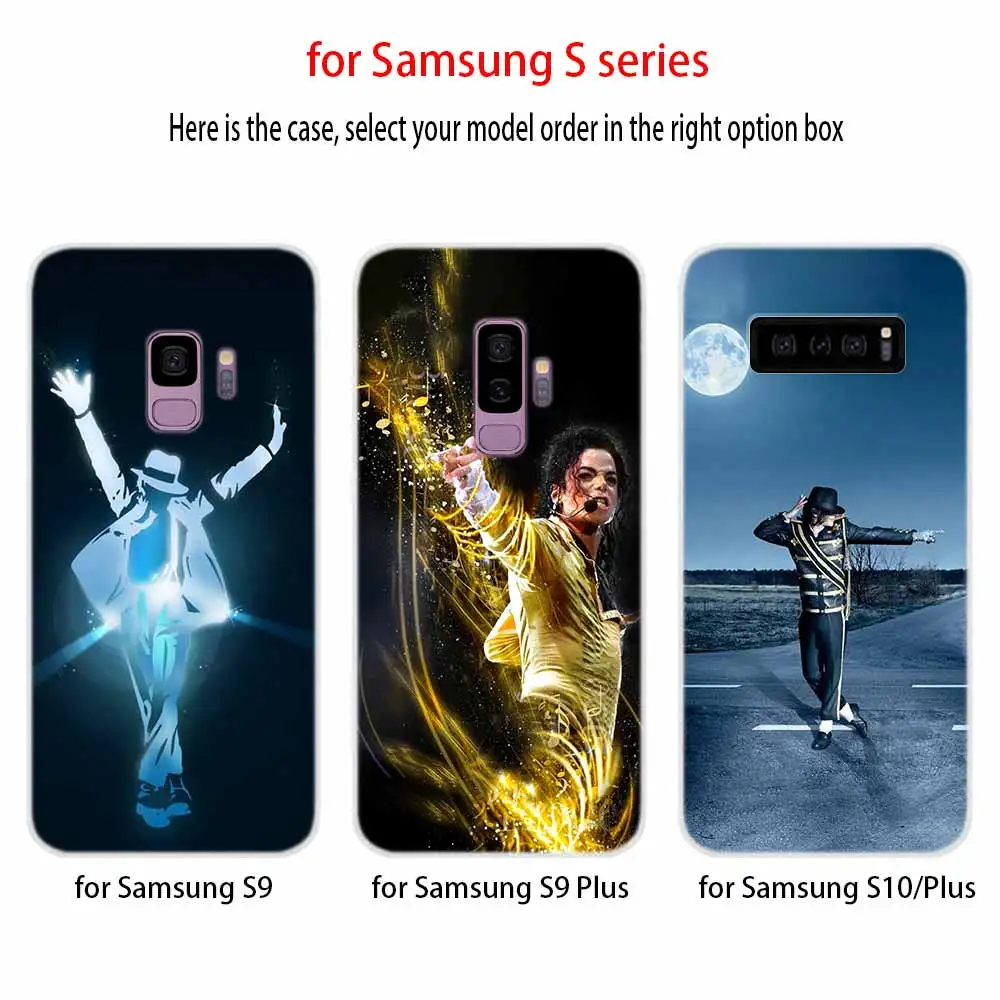 Мягкий чехол Майкла Джексона для Samsung Galaxy S7 Edge S8 S9 S10 S11 S20 S21 Plus Lite E|Бамперы| |