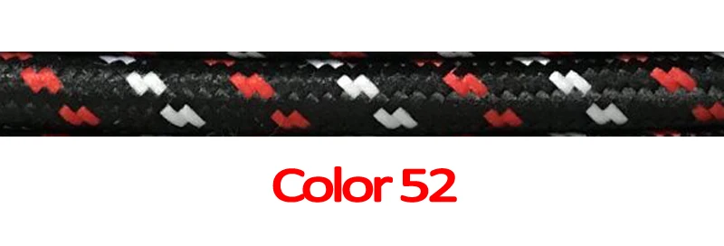 2 м, 3 м, 5 м, 10 м, 2 ядра, 0,75 мм2, тканевый плетеный кабель, электрический провод, винтажный светильник, шнуры - Цвет: 52