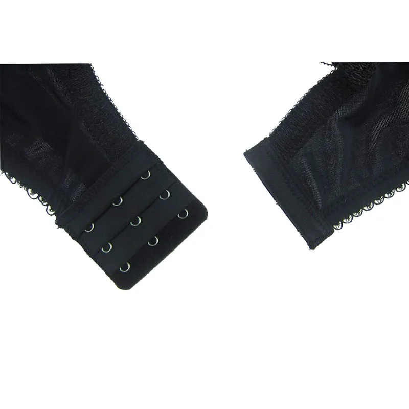 Женский кружевной бюстгальтер DW169 черный прозрачный без подкладки чашечки