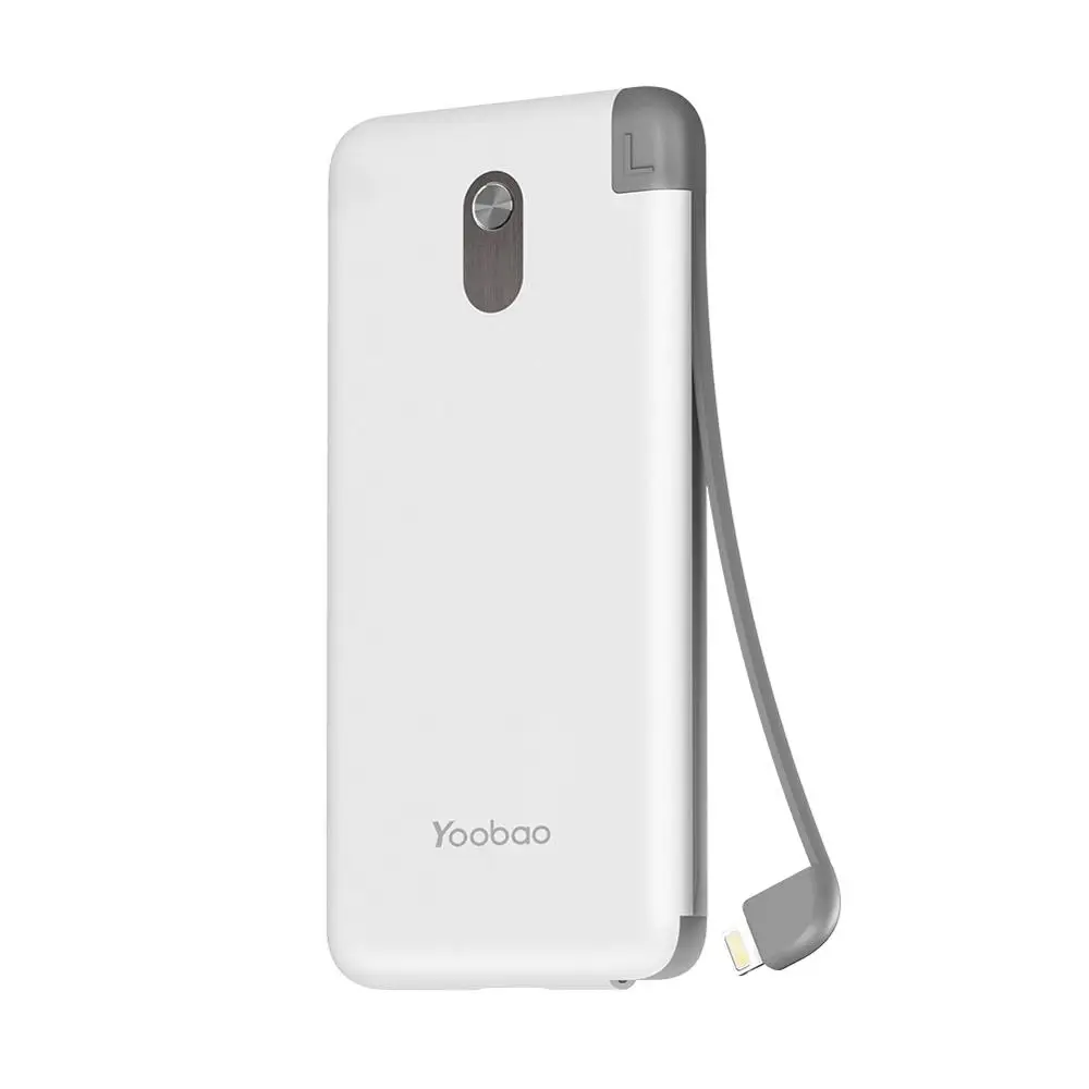 WE-Lighting Output Yoobao SC10K Power Bank 10000mAh повербанк с встроенным кабелем внешний аккумулятор с зарядной базой портативное зарядное устройство для телефонов - Цвет: WE-Lighting Output