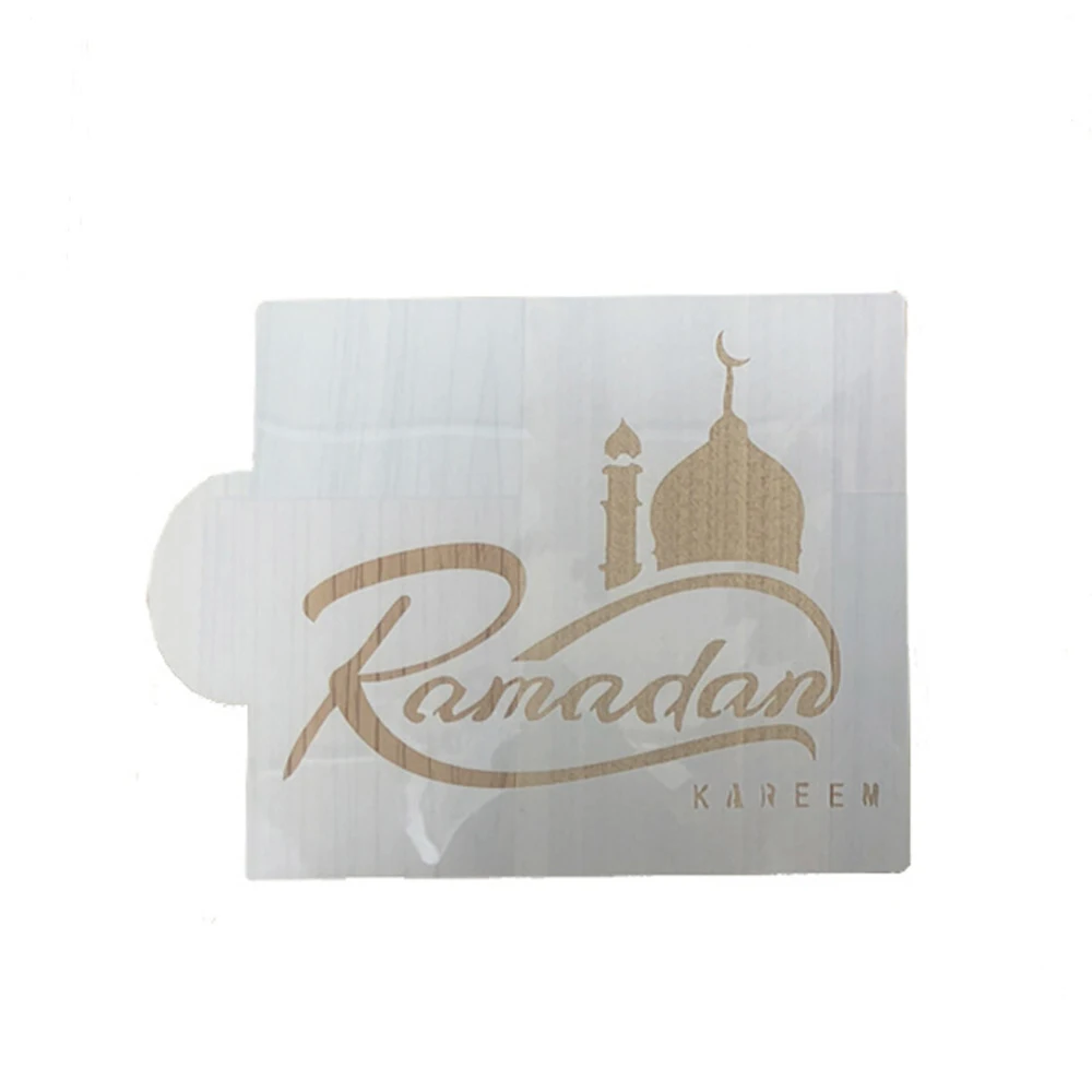 5 шт. Eid Mubarak Рамадан кофейный принт Шаблон трафарет набор для работы с мастикой