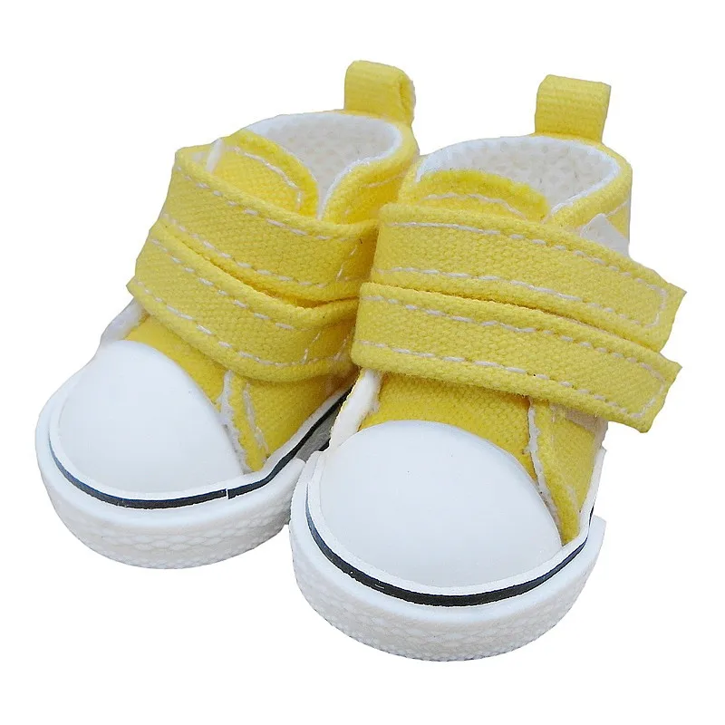 Yellow Тильда 5 см обувь для тряпичных кукол BJD игрушки сапоги 1/6 спортивные кроссовки для EXO 20 см Корея KPOP плюшевые куклы аксессуары для куклы игрушки - Цвет: Yellow