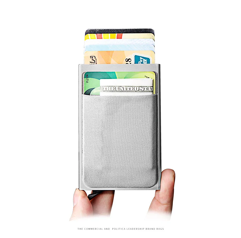 Противоугонная Rfid Bocking Кредитная карта держатель Защитная Сумка Бизнес ID Case Чехол для мужчин компактная алюминиевая металлическая тонкая Сумочка пропуска