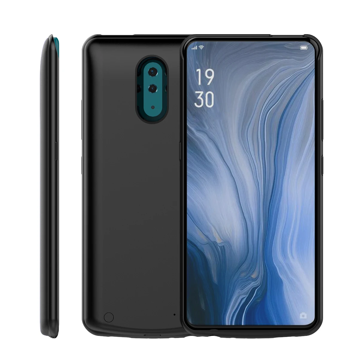 Для Oppo Reno Z зарядное устройство чехол 6500 мАч расширенная батарея резервного