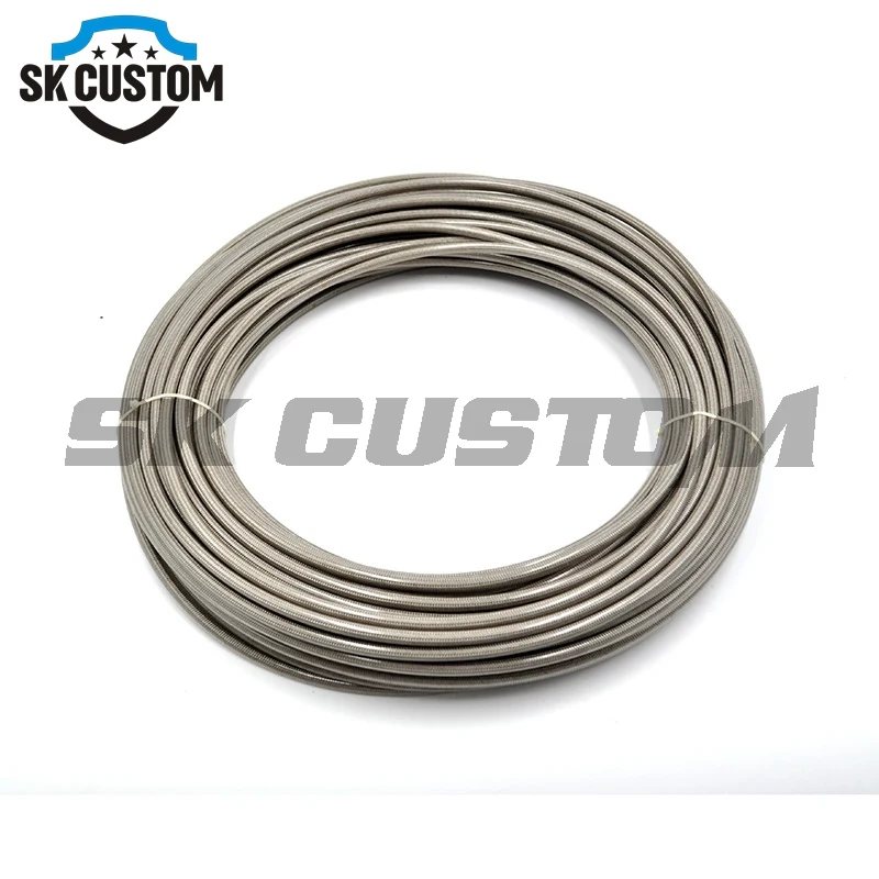 PTFE Нержавеющая сталь AN3 тормозной шланг с черным ПВХ пальто