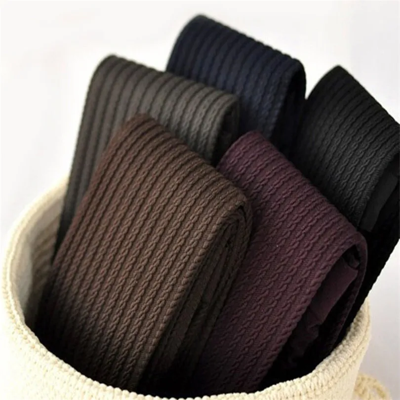 140 D бархатные женские зимние колготки высокого качества модные в полоску тонкие