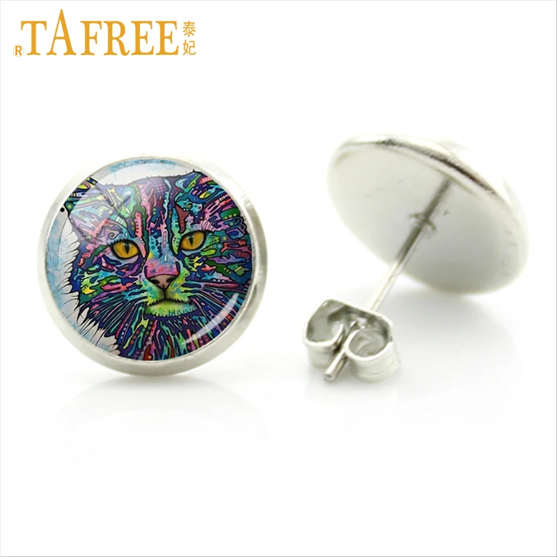 Серьги TAFREE с животными нормальное состояние скучный Французский бульдог мопс