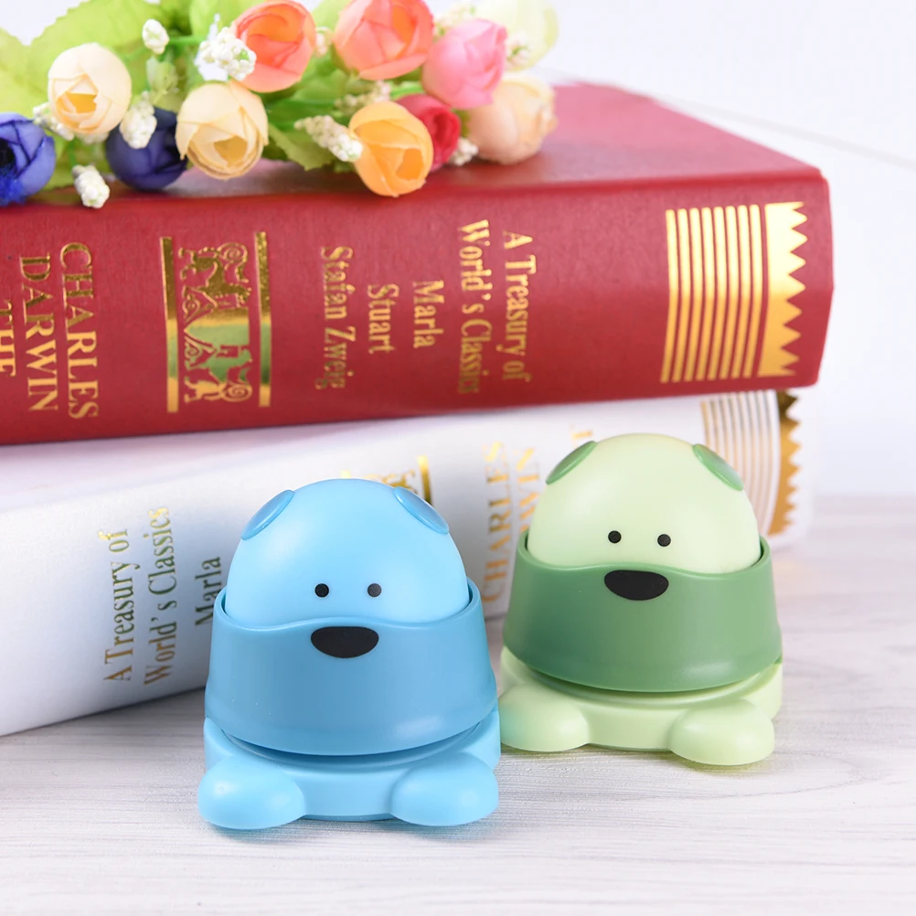 the student office stapler cartoon mini Winnie finisher environmental protection without staple Staple-Free Stapler | Канцтовары для