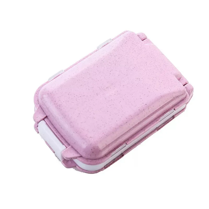 

clown Pill Box Wheat Sealed 10 Grids Pill Container Organizer Health Care Drug Travel Divider 7 Day Pill Storage Bag Travel