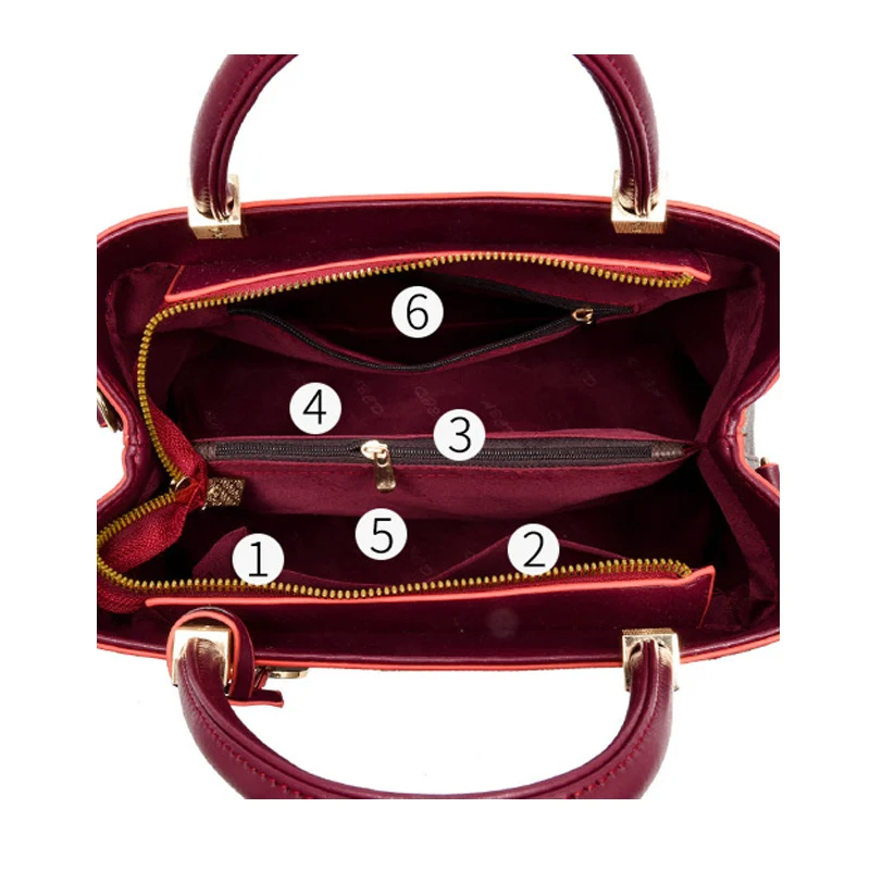 3 PCS Women Bags Set Leather Handbag New Women Tote Bag Ladies Handbags Shoulder Bag for Women Luxury Messenger Bag Bolsas