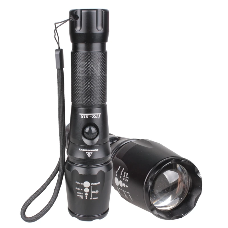 Удобный масштабируемый фокус 3000 люмен для светодиодного фонарика T6 фонарик AAA/18650