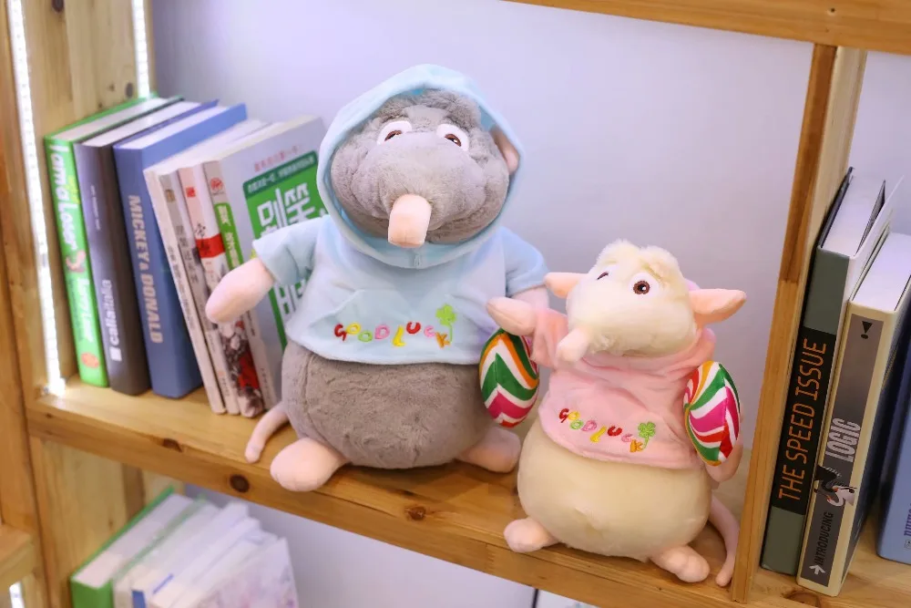 Высокое качество эльф Пиратская мышь плюшевая игрушка] аниме животные Маленькие Крысы на удачу Толстовка плюшевые куклы игрушки для детей