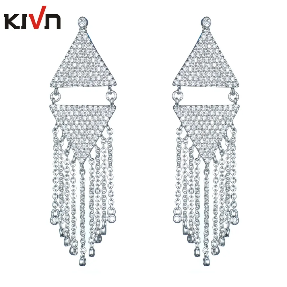 

Womens Fashion Jewelry Long Dangle CZ Cubic Zirconia Bridal Wedding Earrings for Girls Birthday Christmas Mothers Day Gifts