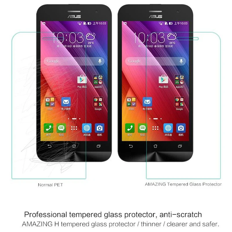 Закаленная Защитная стеклянная пленка для экрана ASUS Zenfone 2 ZE551ML ZE500CL Laser ZE500KL ZE550KL