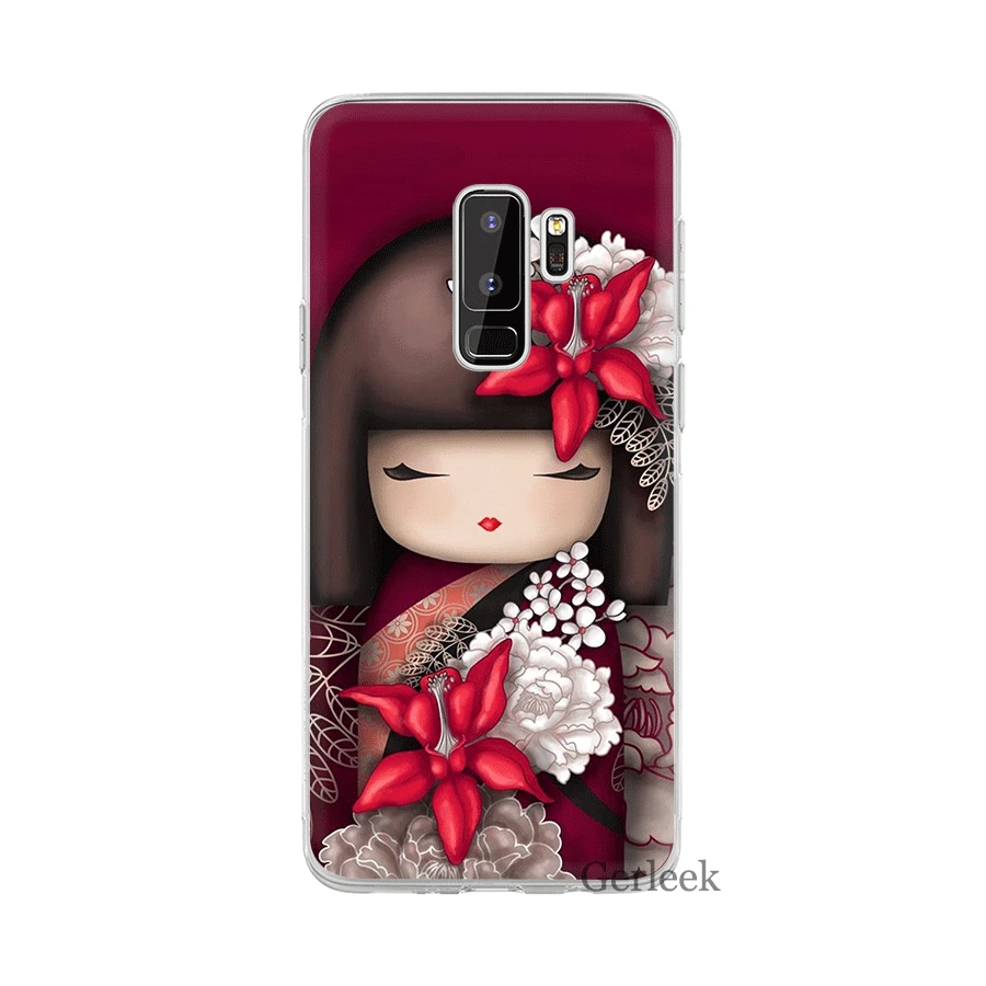 Чехол для телефона с японской куклой Desxz Kawaii Samsung Galaxy A10 A30 A40 A50 A70 M10 M20 M30 Note 8