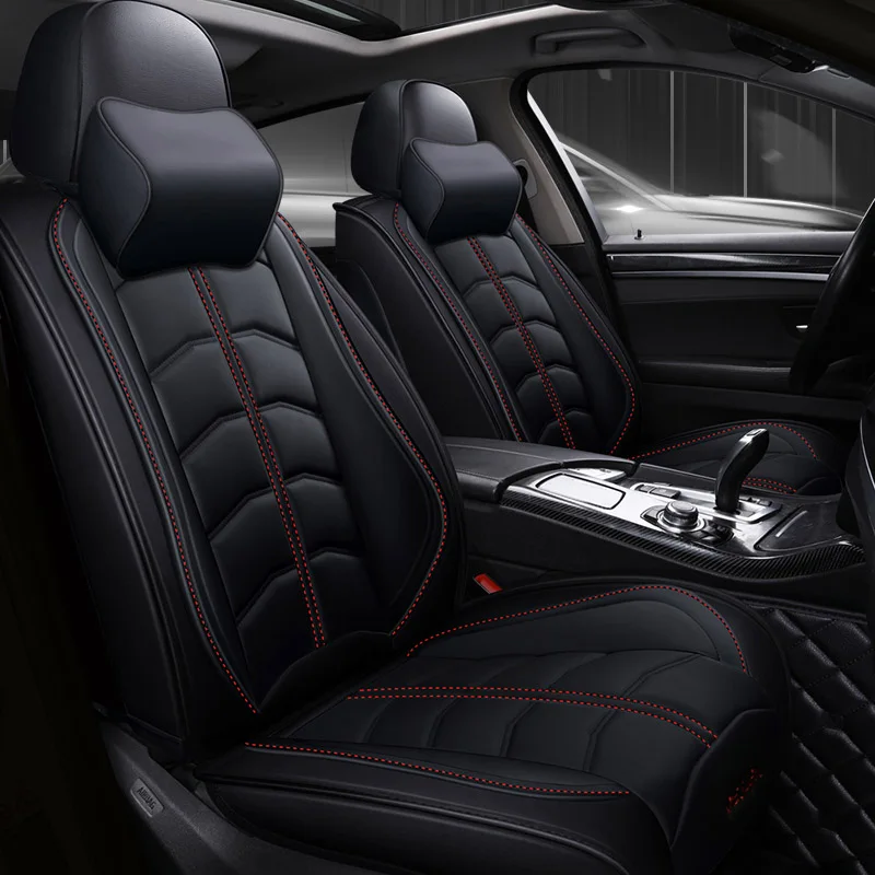 Deluxe Edition Переднее и заднее роскошное кожаное автокресло для chrysler 300c kia rio 3 4 Geely Atlas seat ateca mazda 6 gh alfa romeo 159 - Название цвета: Deluxe Edition