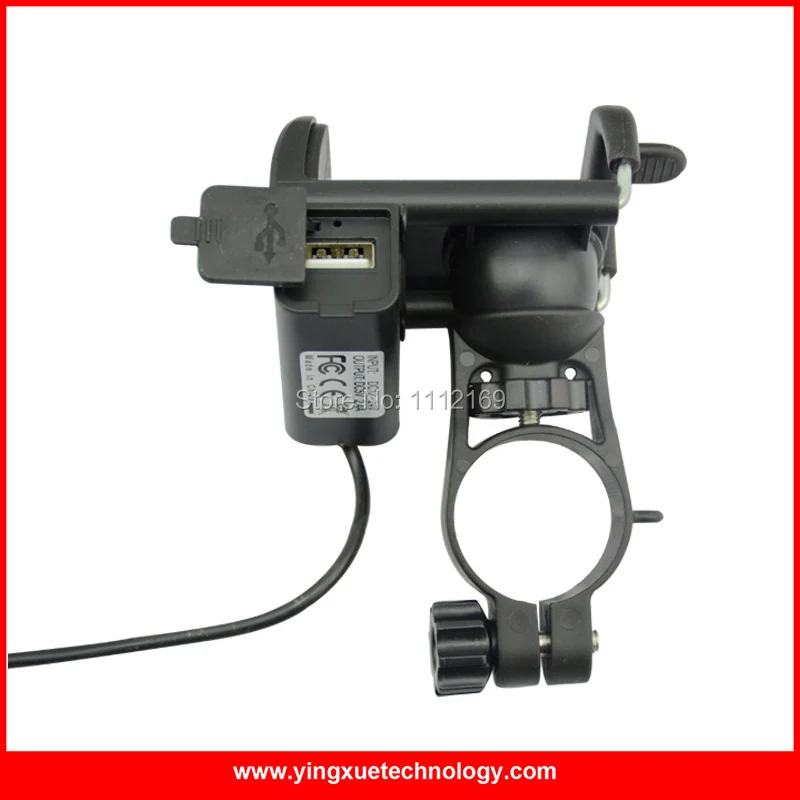 Держатель для мобильного телефона с креплением на руль мотоцикла скутера 12 24 В 2 4