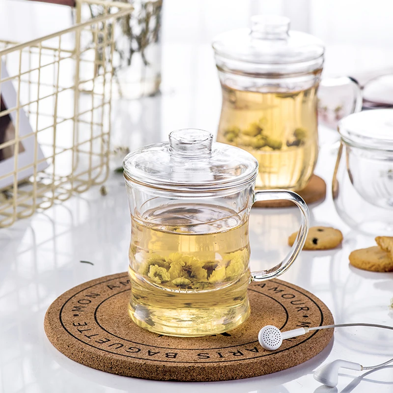 High borosilicate heat-resistant glass double deck water tea cup | Дом и сад