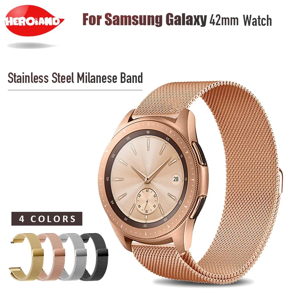 20 мм Миланская Петля из нержавеющей стали ремешок для часов Xiaomi Huami Amazfit Youth bit/samsung