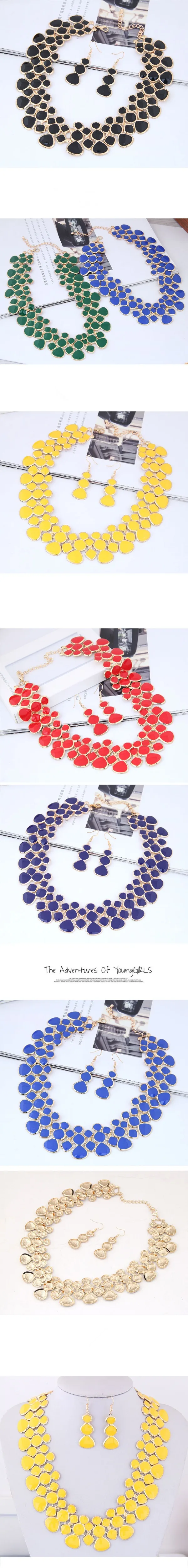 Kymyad, золотой цвет, ювелирные наборы для женщин, Bijoux Femme, ожерелье, набор, новинка, Gourd, ожерелье, s& Подвески, массивные ювелирные наборы